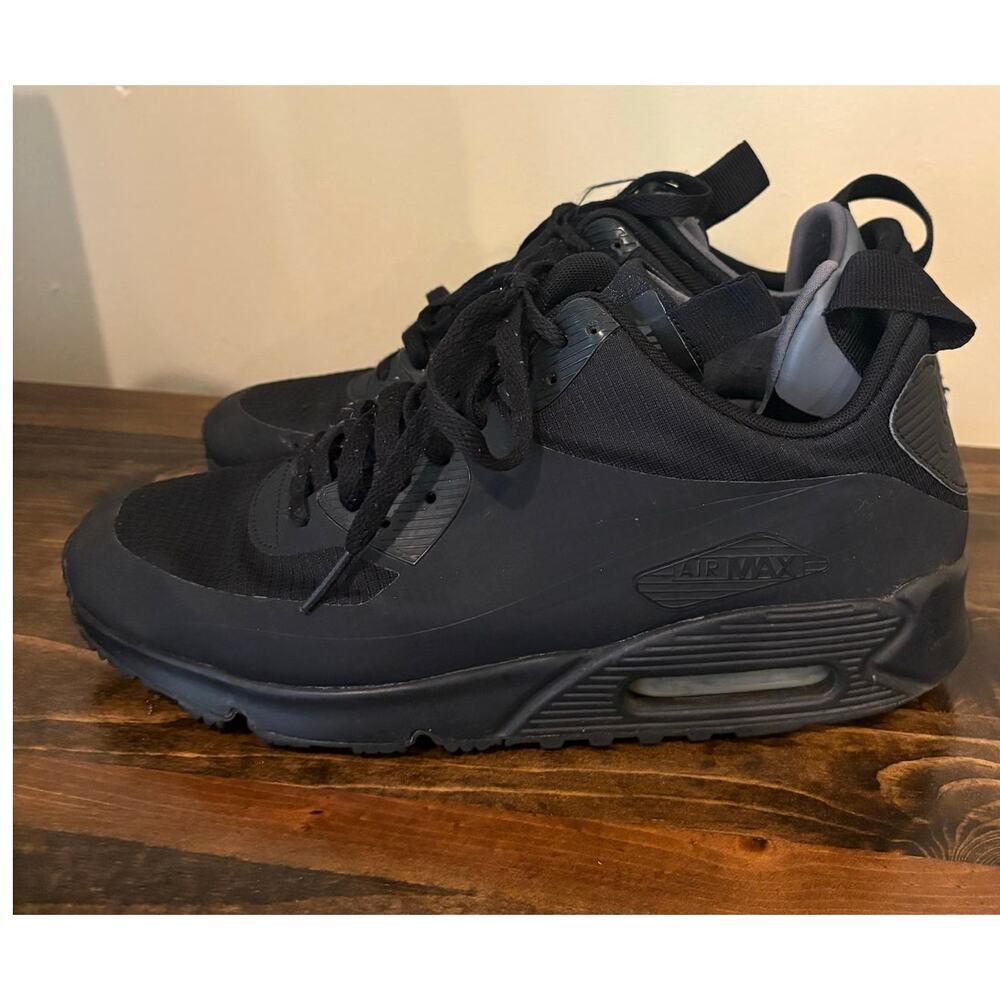 Nike Air Max 90 Essential Triple Black 806808-001 Men’s Size 10 Running Shoes